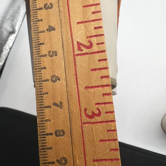 Womens Size 10 Wedge Slip On Fabric Orange Plaid NEW - Picture 10 of 11